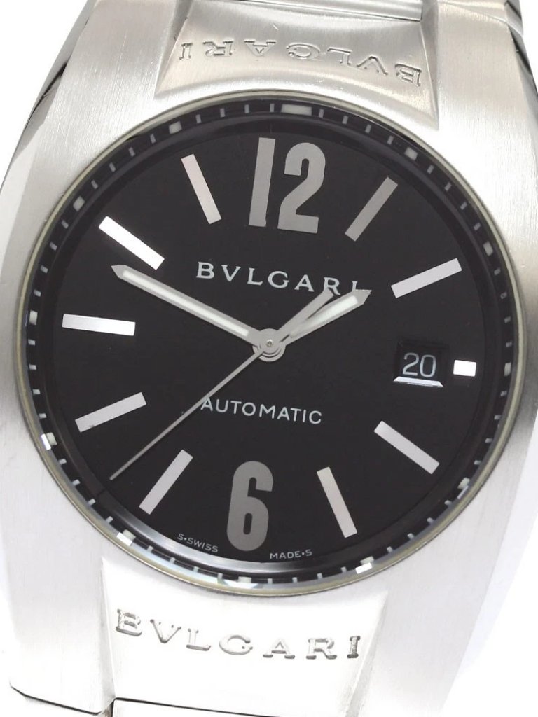 Bvlgari Elgon Eg40s Date Black Dial Automatic Mens Watch909684